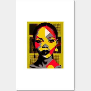 Modern pop art style woman portrait Posters and Art